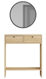 Konsoollaud Kalune Design LR1 KE, tamm, 24.2 cm x 80.4 cm x 90 cm