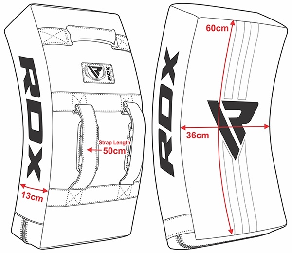 Аксессуары для тренировок RDX Kick Shield T1, белый/черный