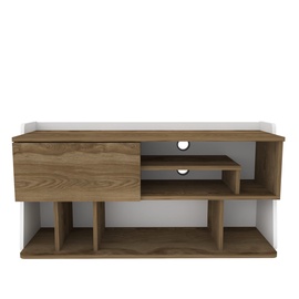 TV-laud Kalune Design Raca, pruun/valge, 37 cm x 120 cm x 59 cm