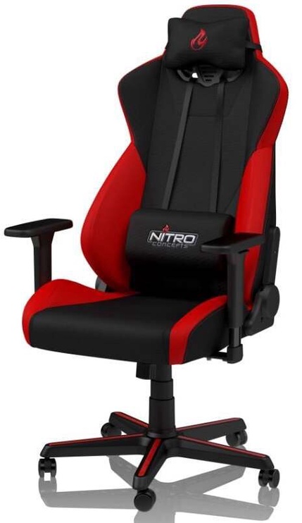 Žaidimų kėdė Nitro Concepts S300, juoda/raudona