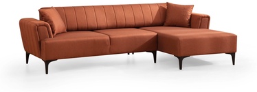 Stūra dīvāns-gulta Atelier Del Sofa Hamlet, sarkana, labais, 270 x 140 cm x 77 cm