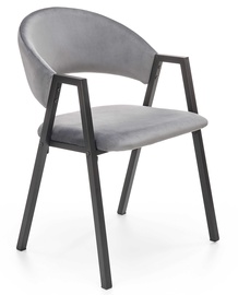 Ēdamistabas krēsls K473, matēts, pelēka, 54 cm x 58 cm x 82 cm