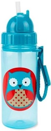 Детская бутылка SkipHop Zoo Owl, 384.5 мл, 1 г., 6 см, пластик, синий
