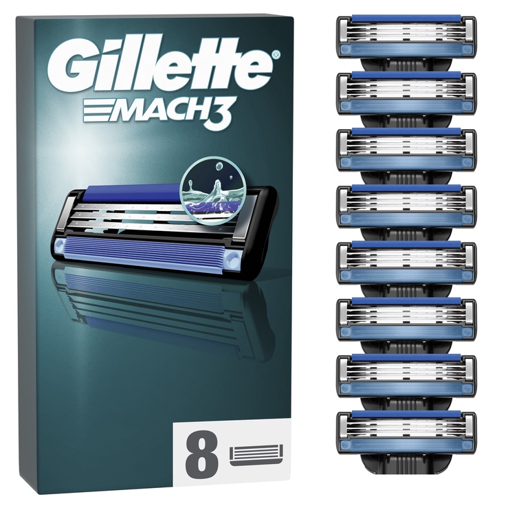 Лезвия Gillette Mach3, 8 шт.