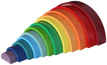 Lavinimo žaislas Wood&Joy Waldorf Rainbow 109TRS1119, 20 cm, įvairių spalvų
