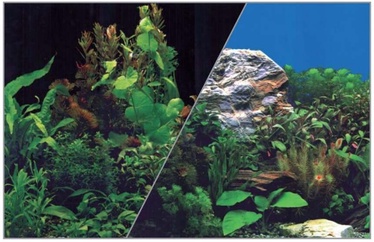 Фон аквариума Zolux Poster Black/Plants, многоцветный, 60 см