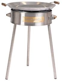 Grila paeljas komplekts GrillSymbol Pro-580 Inox, 58 cm x 58 cm