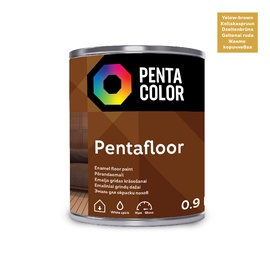 Grīdas krāsa Pentacolor Pentafloor, dzeltenbrūna, 0.9 l