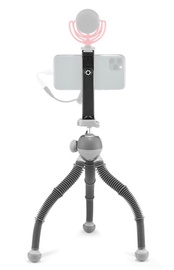 Telefona turētājs JOBY PodZilla Flexible Tripod Large Kit, 315 mm x 73 mm, 0.42 kg, 2.6 - 3.5 ", melna/pelēka