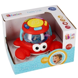 Интерактивная игрушка BamBam Funny Crab, 8 см, красный
