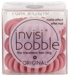 Matu gumija Invisibobble Original, rozā, 3 gab.
