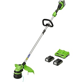 Аккумуляторный триммер Greenworks GD24X2LTK2x, 24 В