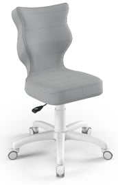 Bērnu krēsls Petit VT03, balta/pelēka, 37 cm x 77 - 83 cm