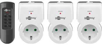 Ligzda Goobay Safety, Iezemēta rozete, IP20, balta