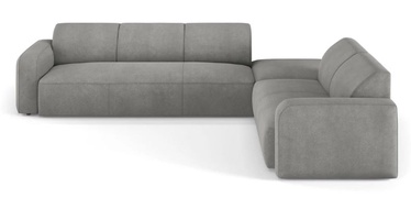 Stūra dīvāns Micadoni Home Greta, gaiši pelēka, labais, 315 x 250 cm x 72 cm