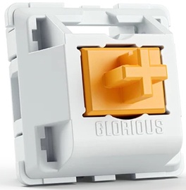 Klaviatuuri kate Glorious PC Gaming Race Panda Switches, valge/oranž