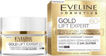 Sejas krēms Eveline Gold Lift Expert 60+, 50 ml, sievietēm, 60+