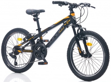 Детский велосипед, горный Corelli Swing 3.2, черный/oранжевый, 10", 20″