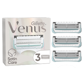 Gillette Venus Satin Care Kaunuma Apmatojumam Un Ādai, Asmeņi Sieviešu Skuvekļiem, 3 gab