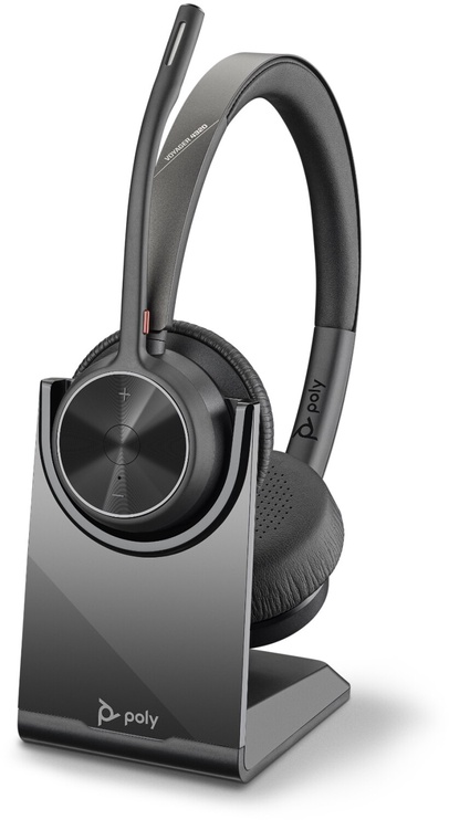 Беспроводные наушники Poly Plantronics Voyager 4320 UC With Charge Stand, черный