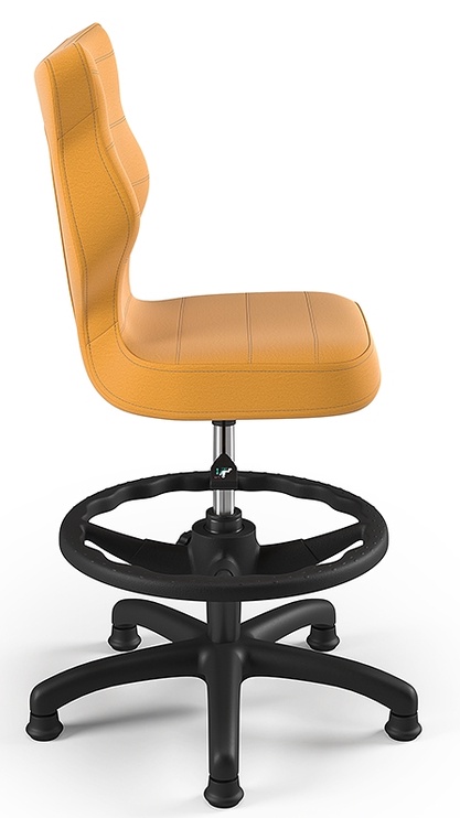 Детский стул Petit VT35 Size 3 HC+F, черный/желтый, 55 см x 76.5 - 89.5 см