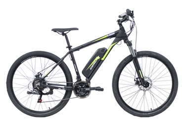 Elektrinis dviratis Denver E3000, 27.5", 250 W, 10.4 Ah, juoda/žalia