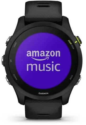 Viedais pulkstenis Garmin Forerunner® 255 Music GPS 46mm, melna