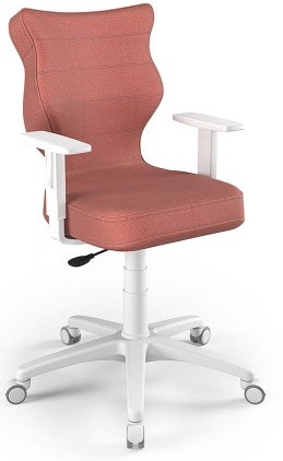 Детский стул Duo MT08 Size 6, 40 x 42.5 x 89.5 - 102.5 см, белый/розовый