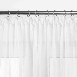 Dienas aizkari Homede Kresz, balta, 140 cm x 300 cm