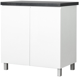 Alumine köögikapp Bodzio Kampara KKA80D-BI/L/BI, valge, 60 cm x 80 cm x 86 cm