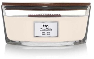 Свеча, ароматическая WoodWick Ellipse Vanilla Musk, 30 - 40 час, 453.6 г, 90 мм x 120 мм