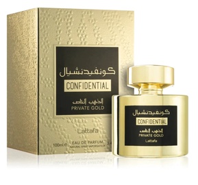 Parfimērijas ūdens Lattafa Confidential Private Gold, 100 ml