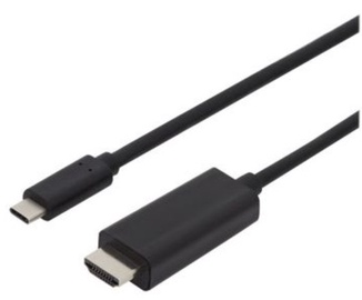 Kaabel Digitus AK-300330-050-S USB Type-C, HDMI, 5 m, must