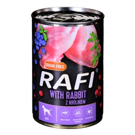 Mitrā barība (konservi) suņiem Dolina Noteci & Piper Rafi Adult, truša gaļa, 0.4 kg