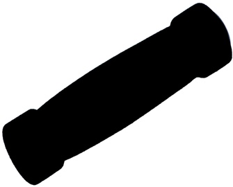 Ручки Outliner, пластиковая пена, черный