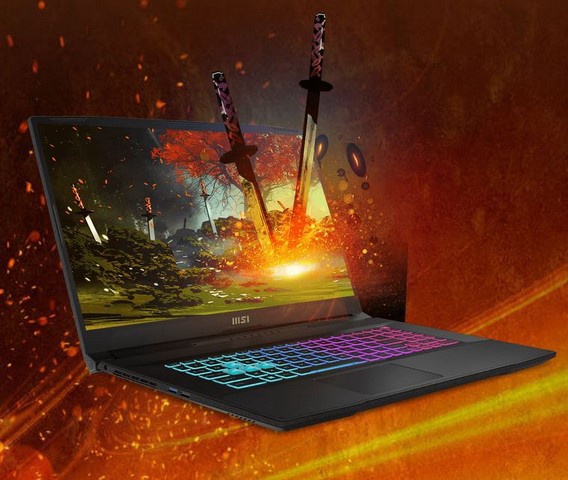 Sülearvuti MSI Katana 17, Intel® Core™ i7-12650H, 16 GB, 512 GB, 17.3 ", RTX 3050, must, en