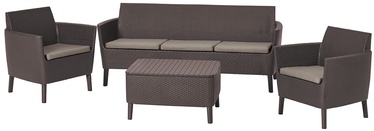 Комплект уличной мебели Keter Salemo 3 Seater Set, коричневый, 5 места