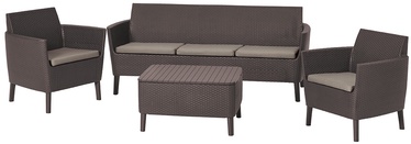 Välimööbli komplekt Keter Salemo 3 Seater Set, pruun, 5 istekohta