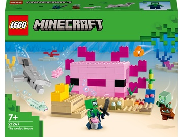 Konstruktor LEGO® Minecraft® Aksolotli maja 21247, 242 tk