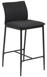 Bāra krēsls Home4you AC89764, melna/tumši pelēka, 48.5 cm x 41 cm x 90 cm