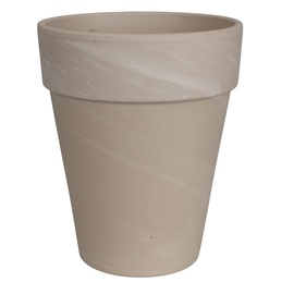 Puķu pods Domoletti Terakota XL T-143-036-31-P, keramika, Ø 31 cm, pelēka