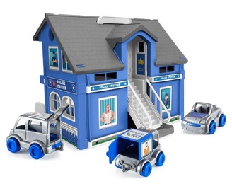 Transporta rotaļlietu komplekts Wader Play House Police Station 25420, zila/balta