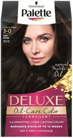 Kраска для волос Schwarzkopf Palette Deluxe Oil-Care Color, Dark Brown, 3-0 (800), 60 мл