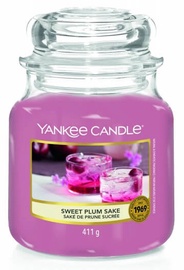 Svece, aromātiskā Yankee Candle Sweet Plum Sake, 65 - 75 h, 411 g, 130 mm x 110 mm