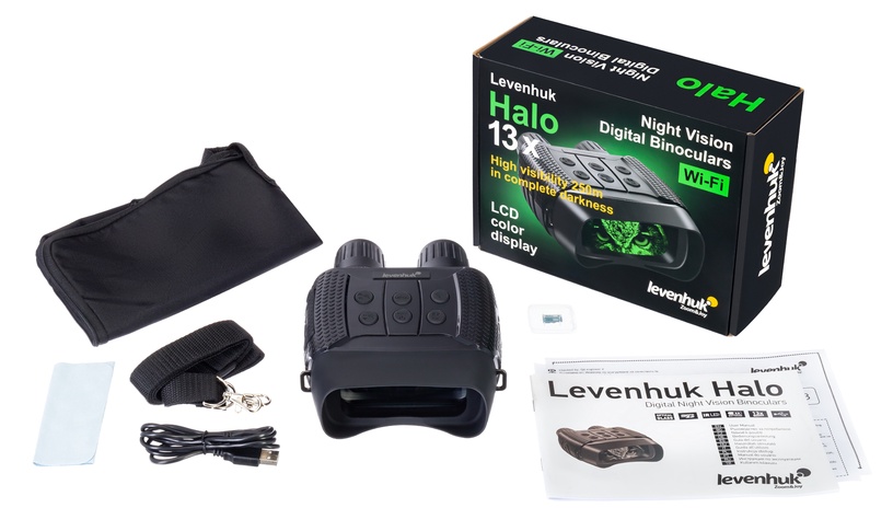 Binokkel Levenhuk Halo 13x Wi-Fi, lindude seire jaoks/reiside jaoks/looduse seire jaoks/fotograafia jaoks