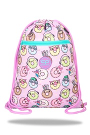 Apavu soma CoolPack Happy Donuts, zila/rozā, 42.5 cm x 32.5 cm x 1.5 cm