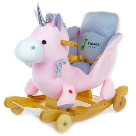 Игрушка-качалка Unicorn, пластик, дерево, плюшевый