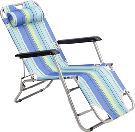 Складной стул Nils Extreme Lounger, синий, 122 см x 60.5 см x 81.5 см