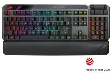 Klaviatūra Asus ROG Claymore II EN, melna, bezvadu