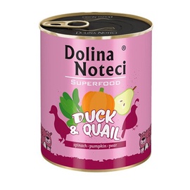 Mitrā barība (konservi) suņiem Dolina Noteci & Piper, pīles gaļa, 0.8 kg